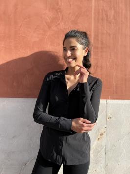 BLOUSE PETITE BLACK