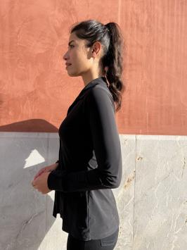 BLOUSE PETITE BLACK